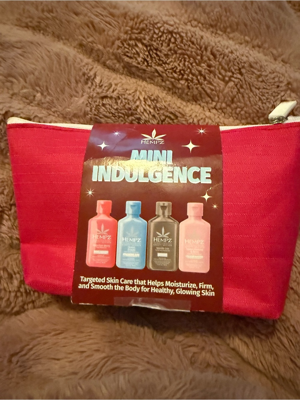 Hempz Mini Indulgence Beauty Actives Gift Set with 4 Mini Lotions
